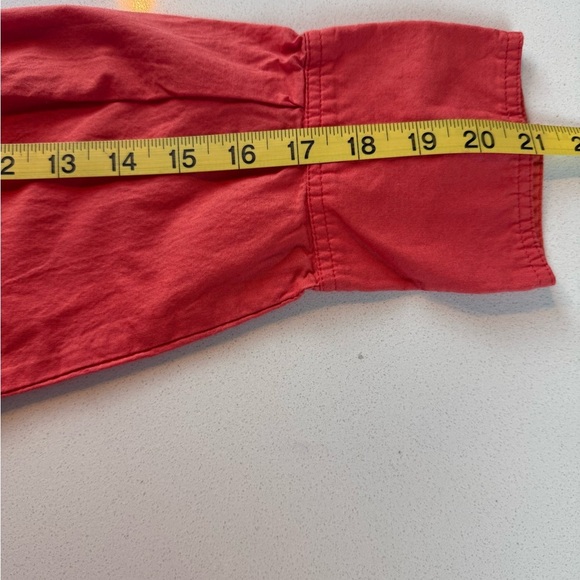 Free‎ People We The Free Freya poplin tunic size S in coral bright relaxed fit. - Picture 9 of 13